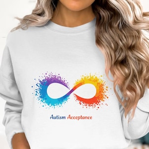 Autism Acceptance Svg | Infinity Symbol Autism Svg | Neurodiversity Rainbow Svg | Colorful Autism Logo | Autism Awareness Svg | Autism Png