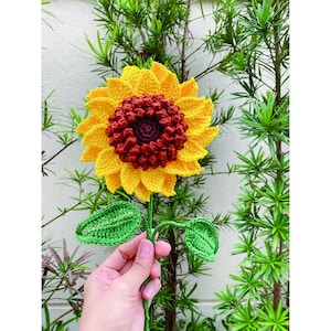 Modèle de crochet de tournesol - Modèle de crochet de fleur - Amigurumi de tournesol