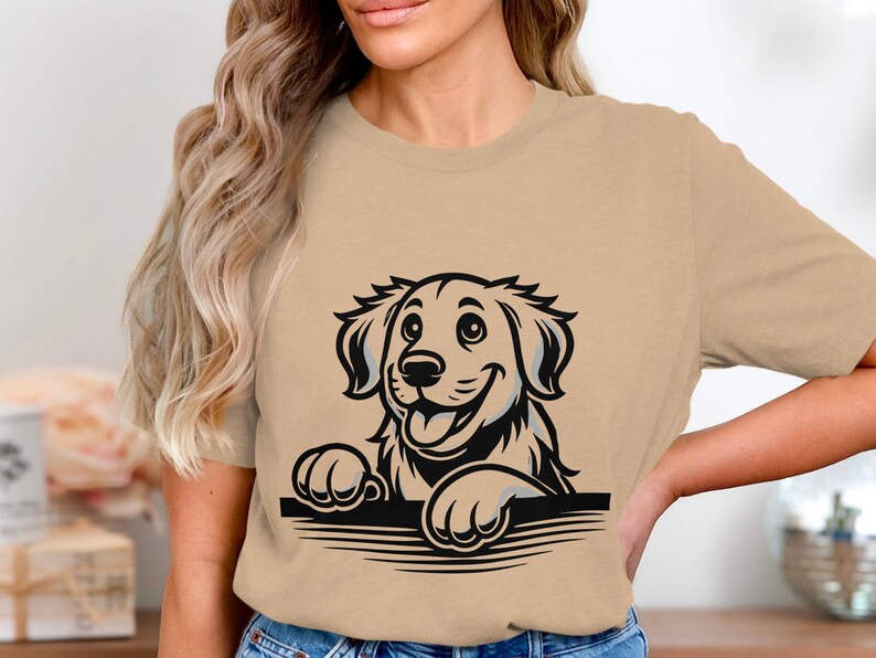 Golden Retriever Svg | Cartoon Dog Svg | Cute Dog Png | Animal Clipart ...