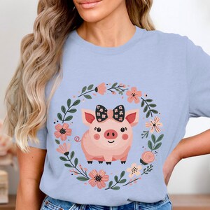 Lindo cerdo svg ? Cerdo con corona floral Svg ? Corona Floral Png | Cerdo Rosa PNG | Animales de granja svg ? Cerdo de dibujos animados Svg ? Imágenes Prediseñadas De Animales