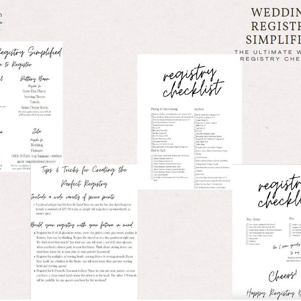 Wedding Registry Etsy