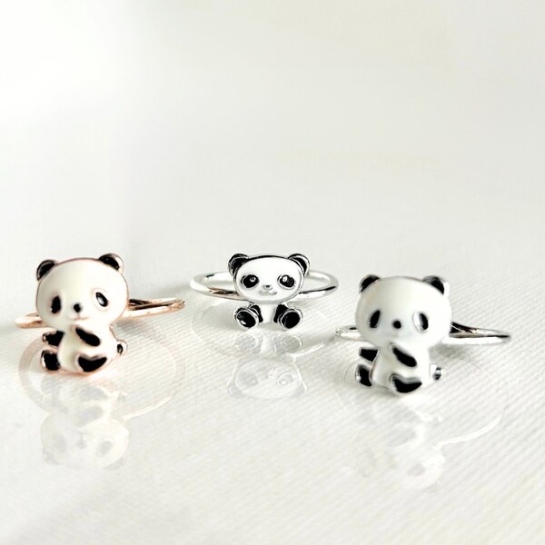 Adorable Panda Ring Adjustable Ring