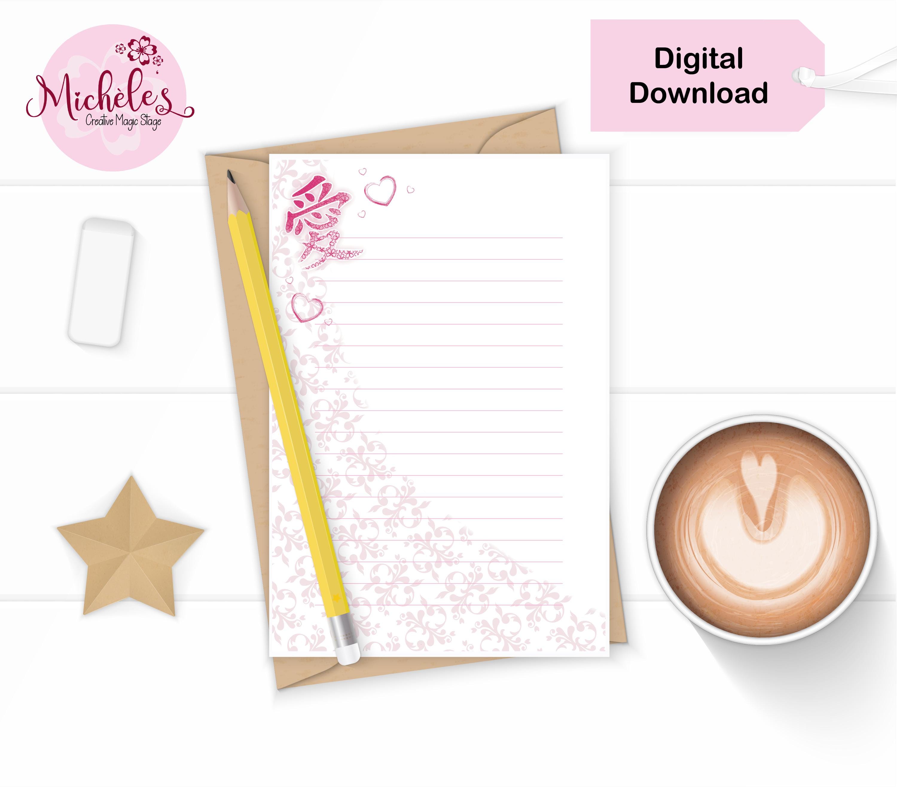 Japanese Letterhead - Etsy