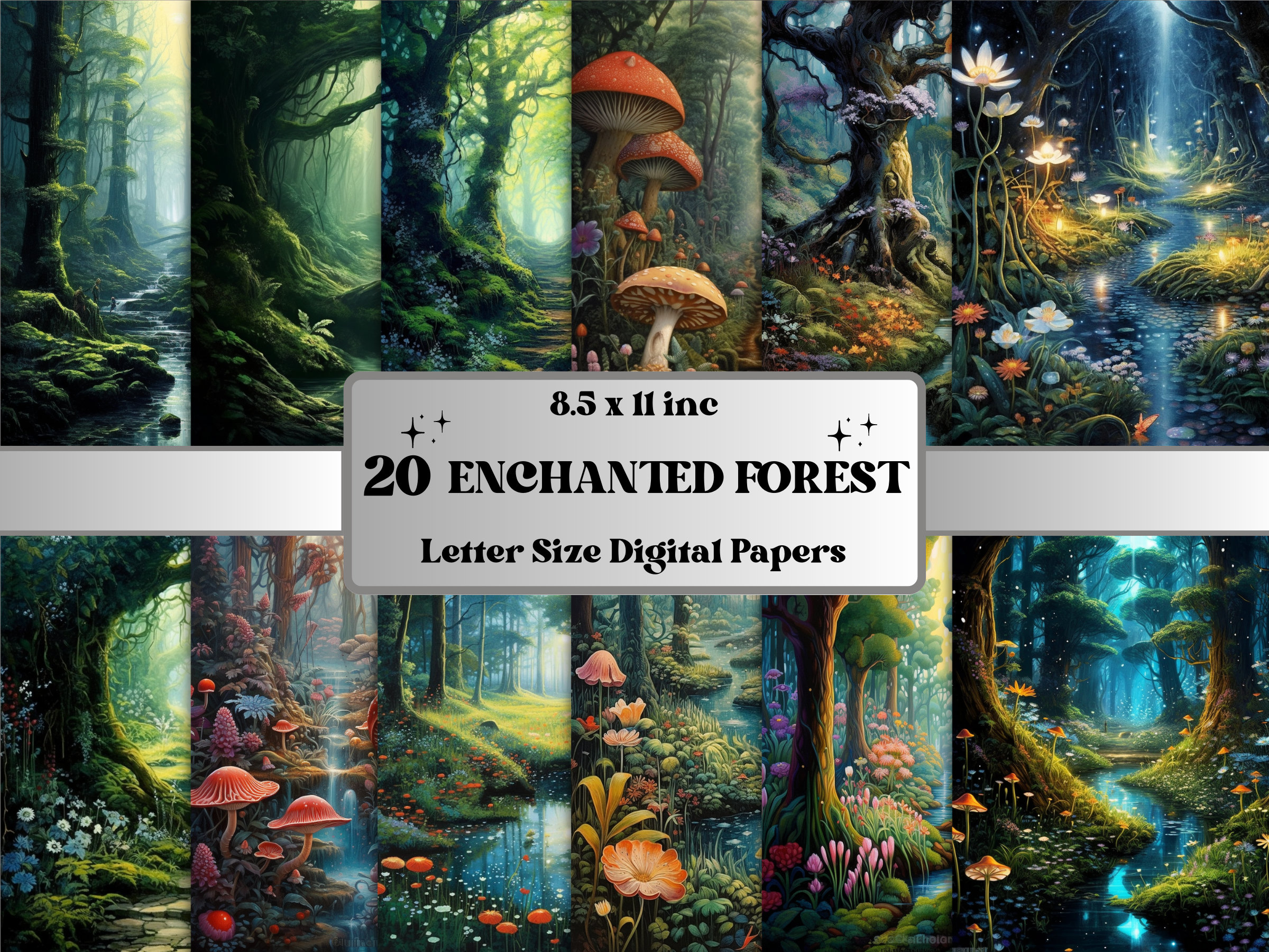 3D Felt Tip Marker Coloring Activity, Fantasy Forest
