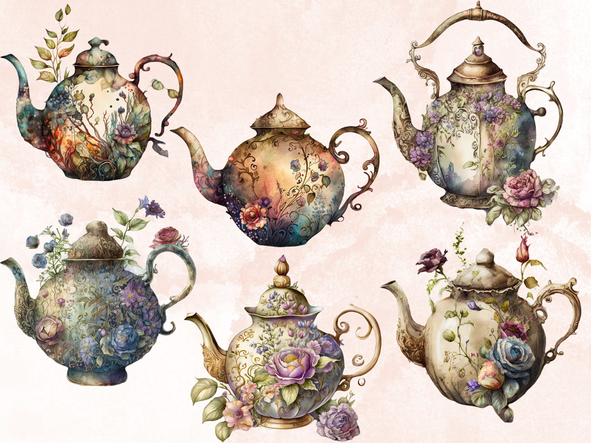 22 PNG 水彩ティータイム クリップアート、ティー クリップアート