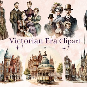 40 PNG Clipart dell'era vittoriana dell'acquerello, bundle png dell'era vittoriana, clip art dell'era vittoriana png, oggetti d'antiquariato vintage, Nostalgie Clip art