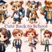 50 PNG Watercolor Cute Back to School Bundle Clipart, Academia ...