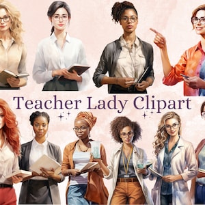 50 PNG Aquarell Lehrer Dame Clipart, Lehrer Tag Illustrationen Clip art, Afro schwarze Frau Lehrer png, zurück in die Schule Sublimation