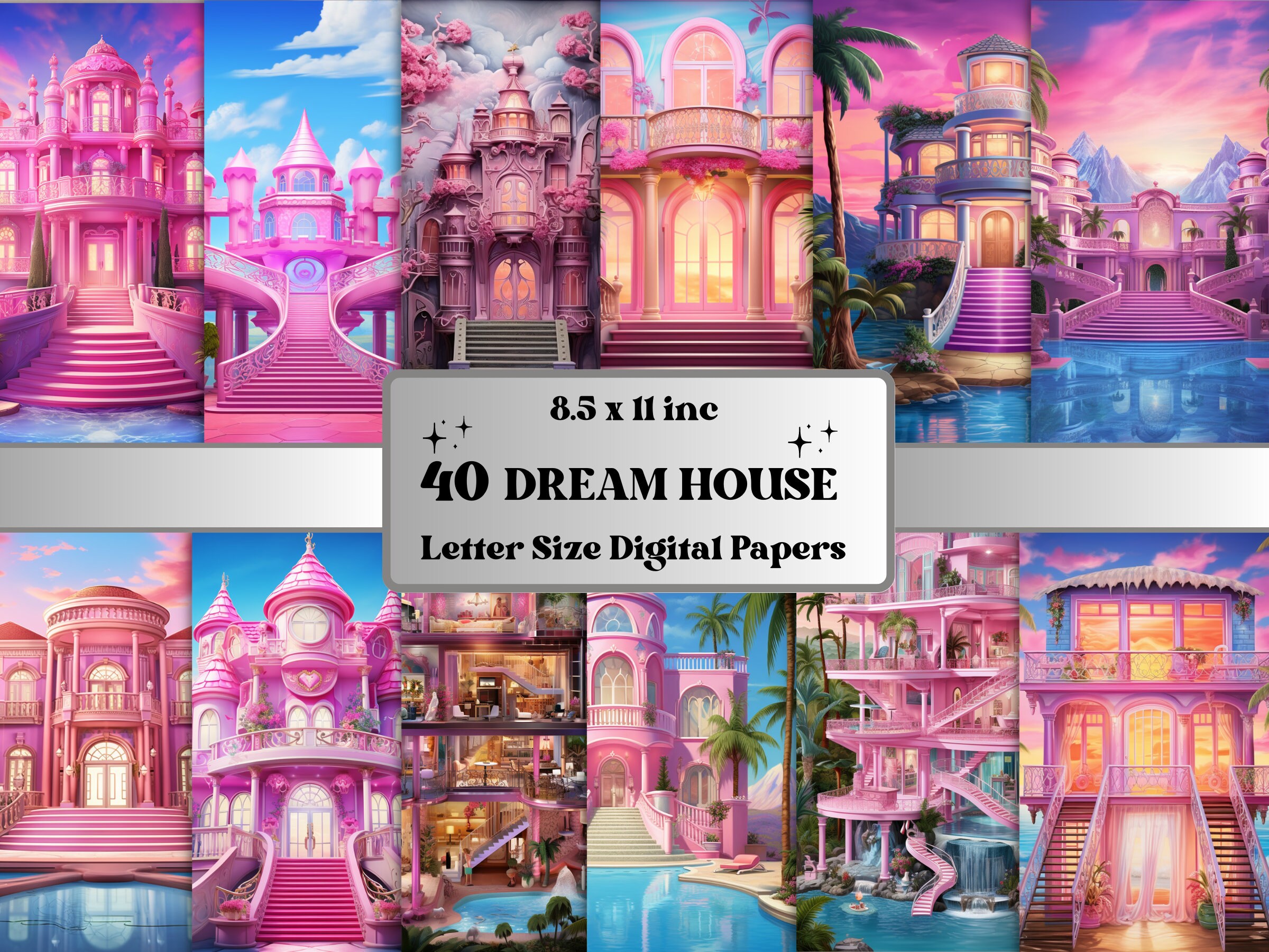 Barbie House Background