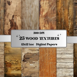 Pacchetto di carta digitale con texture in legno, pagine di sfondo in legno naturale invecchiato, sfondo in legno rustico, album di ritagli effimeri Grungy stampabile