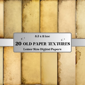 Alte Papier Texturen, Pergamentpapier, druckbare gealterte Papier Texturen, digitale Hintergründe, Vintage Papier, antikes Papier digitaler Download jpg
