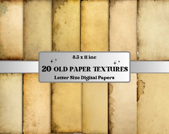 Old Paper Textures, parchment paper, printable aged paper textures, digital backgrounds, vintage paper, antique paper digital download jpg