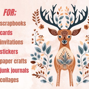 58 PNG Watercolour Scandinavian Winter Clipart, Snowy Winter Folk Art Illustrations Clip art, Winter Holiday png, Nordic Christmas Ornaments