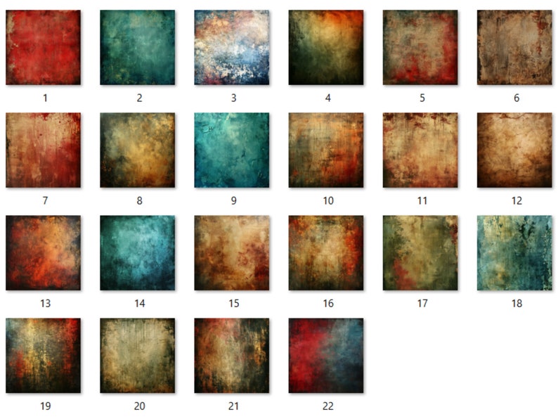 Distressed Grunge Textures Digital Paper Pack, Antique Junk Journal ...