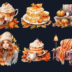 34 PNG Watercolor Cozy Fall Clipart, Cozy Autumn Reading Corner Illustrations Clip art, Floral Boho Fall Nook png, Autumn Decor Sublimation