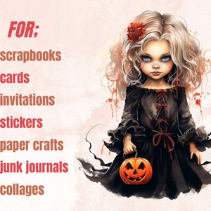 28 PNG Watercolor Little Vampires Clipart, Cute Creepy Halloween Illustrations Clip art, Gothic Baby Vampire png, Dark Fantasy Sublimation