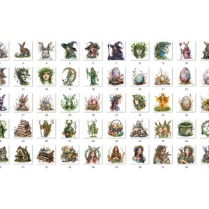 60 PNG Watercolor Ostara Clipart, Floral Spring Equinox Art Illustrations Clip art, Wheel of the Year png, Pagan Ostara Goddess Sublimation