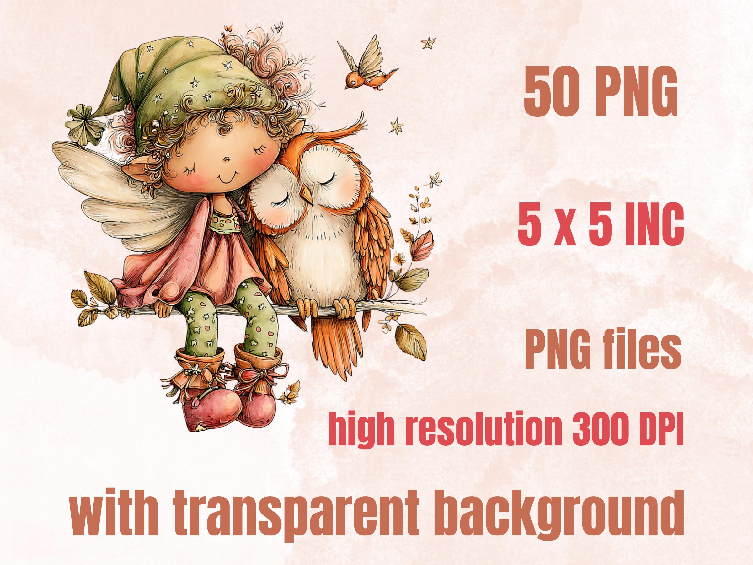 Magical Fairy Clipart Bundle | 50 Whimsical Quirky Fairy PNG ...