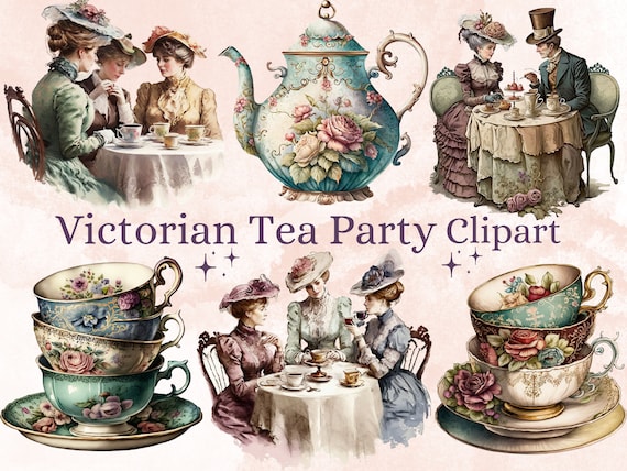 27 PNG Watercolour Victorian Tea Party Clipart, Victorian Tea Time Png  Bundle, Vintage Tea Party PNG, Victorian Era Tea Time Clip Art Set - Etsy