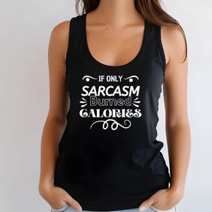 Sarcastic Women&#39;s Racerback Tank Top: Funny Gym Workout Tee