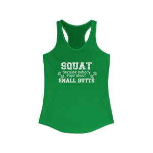 Camiseta sin mangas divertida para hacer sentadillas, camiseta de entrenamiento, ropa deportiva, broma sobre traseros pequeños. imagen 6