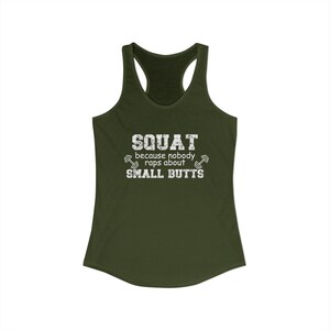 Camiseta sin mangas divertida para hacer sentadillas, camiseta de entrenamiento, ropa deportiva, broma sobre traseros pequeños. imagen 4