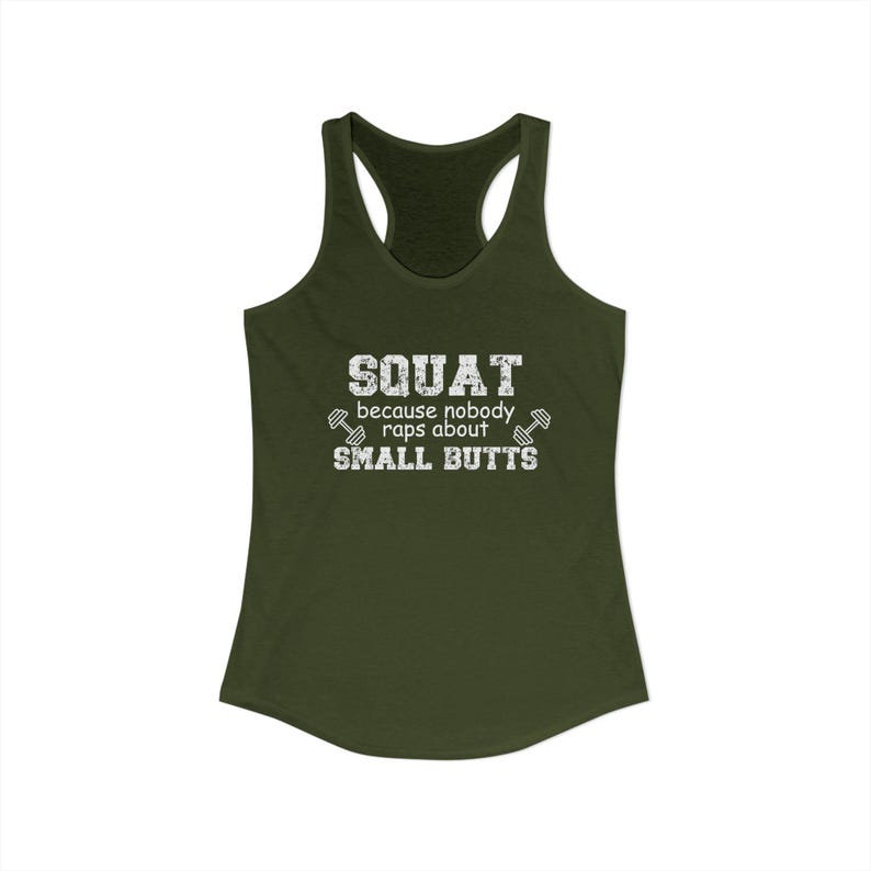 Camiseta sin mangas divertida para hacer sentadillas, camiseta de entrenamiento, ropa deportiva, broma sobre traseros pequeños. imagen 4