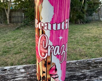 Rustic Pink  20 oz sublimation tumbler
