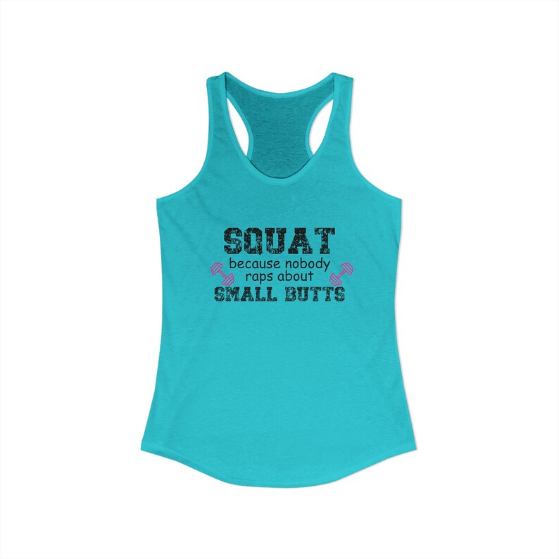 Camiseta sin mangas divertida para hacer sentadillas, camiseta de entrenamiento, ropa deportiva, broma sobre traseros pequeños. imagen 7
