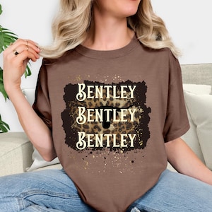 Country Theme Unisex T-shirt, Bentley Design, Farmhouse Style Tee, Rural Fashion Shirt, Rustic Graphic Top