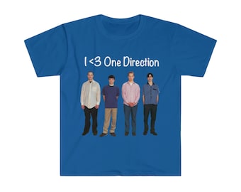 Maglietta meme divertente, maglietta Weezer dei One Direction, maglietta scherzo parodia I Love / Heart 1D, camicia regalo, regalo di giochi di parole per lui, regalo per lei, regalo per loro