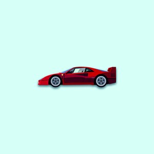 フェラーリ F40のイラスト