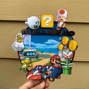 Kart Racing Game Cake Topper