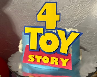 Custom Toy Story Cake Charm Cake Topper for Child Birthday Party Decor