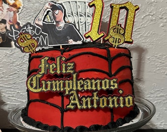 Peso Pluma Cake Topper
