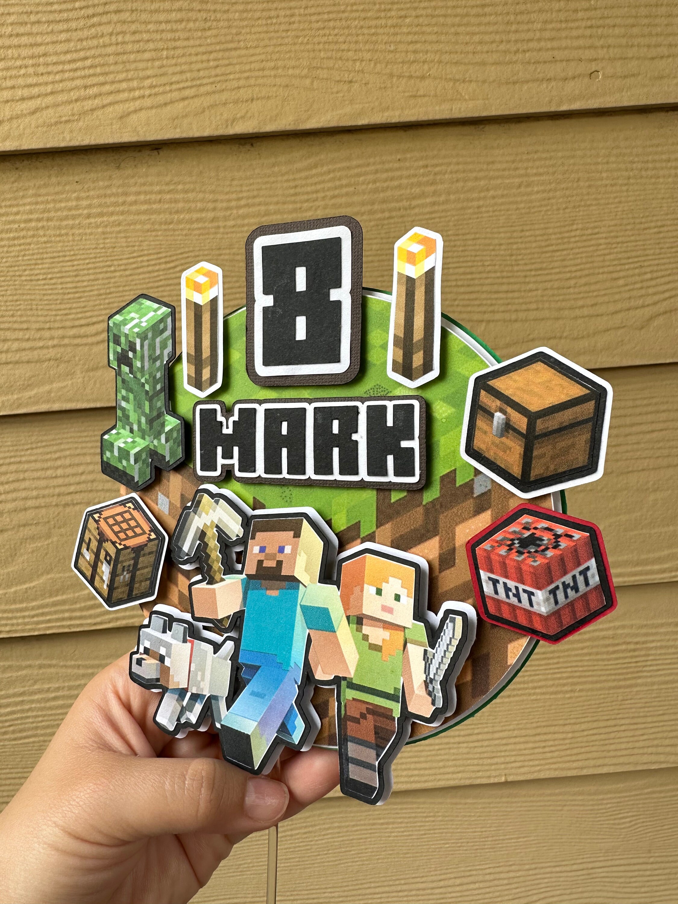 Personalized Gamer Cake Topper