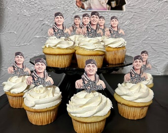 Peso Pluma Artist Birthday Cupcake Topper