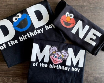 Sesame Street Birthday Shirts