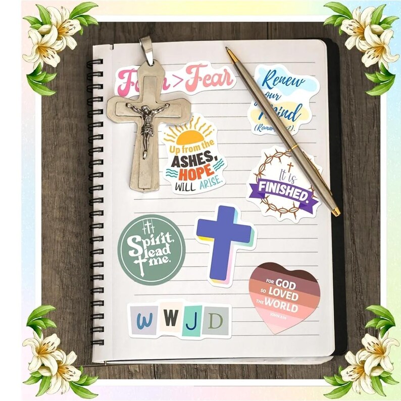 200pcs Inspirational Christian Stickers, Religious Faith Stickers for ...