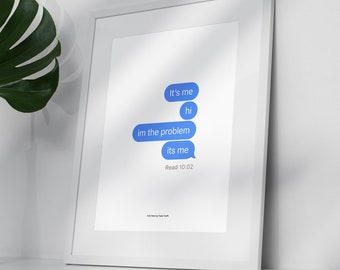 Poster con citazione antieroe di Taylor Swift