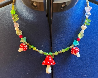 Mushroom Necklace