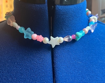 Trans Flag Necklace