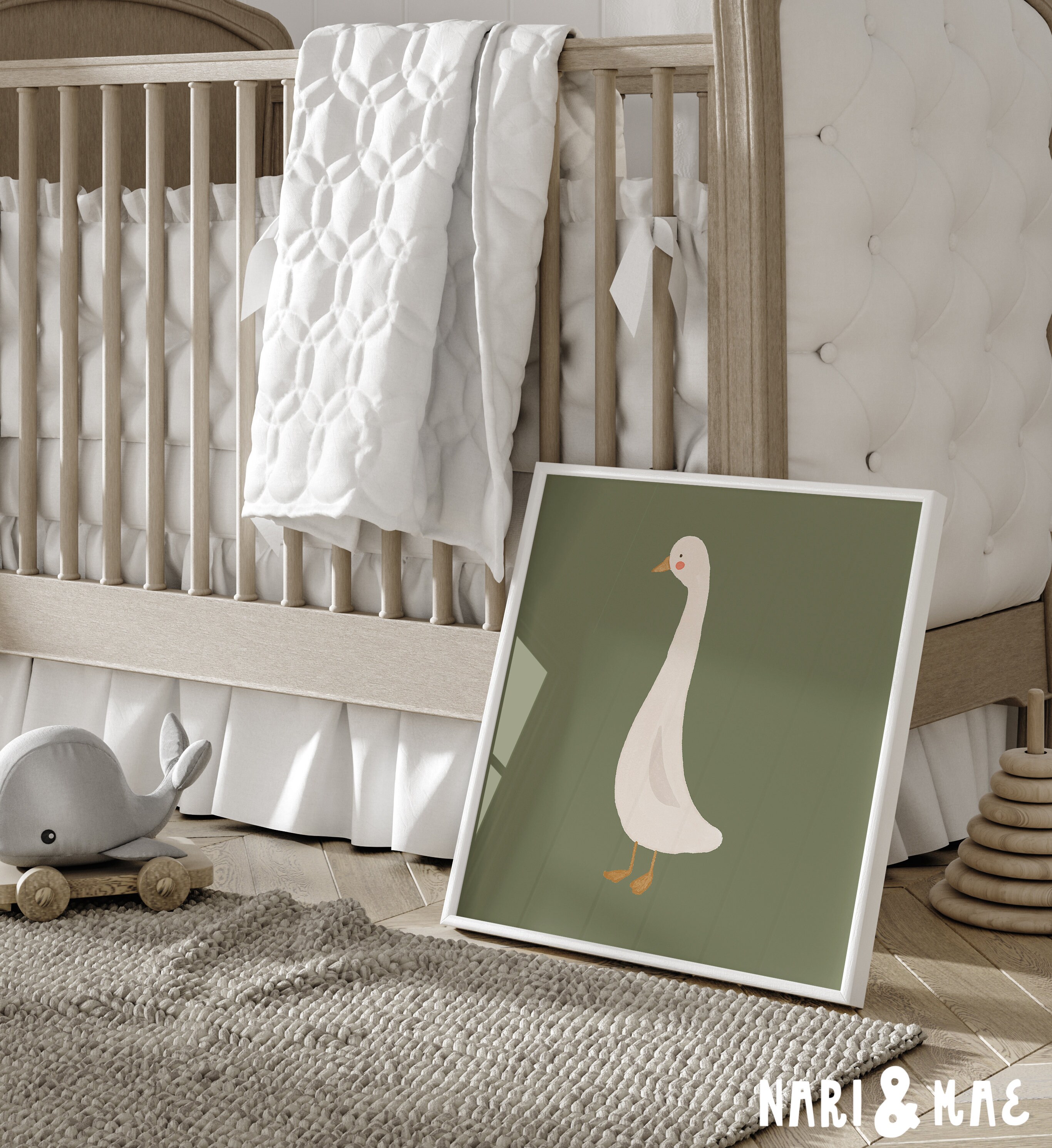 Goose Nursery Print, Silly Goose Wall Art, Silly Goose Nursery Wall Art ...