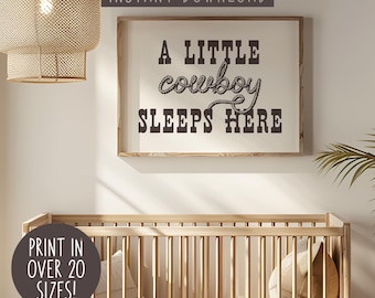 Cowboy Nursery Print, Western Nursery Art, Cowboy Wall Art, Nursery Decor, Cowboy Prints, Cowboy Room Decor, Country Nursery Art
