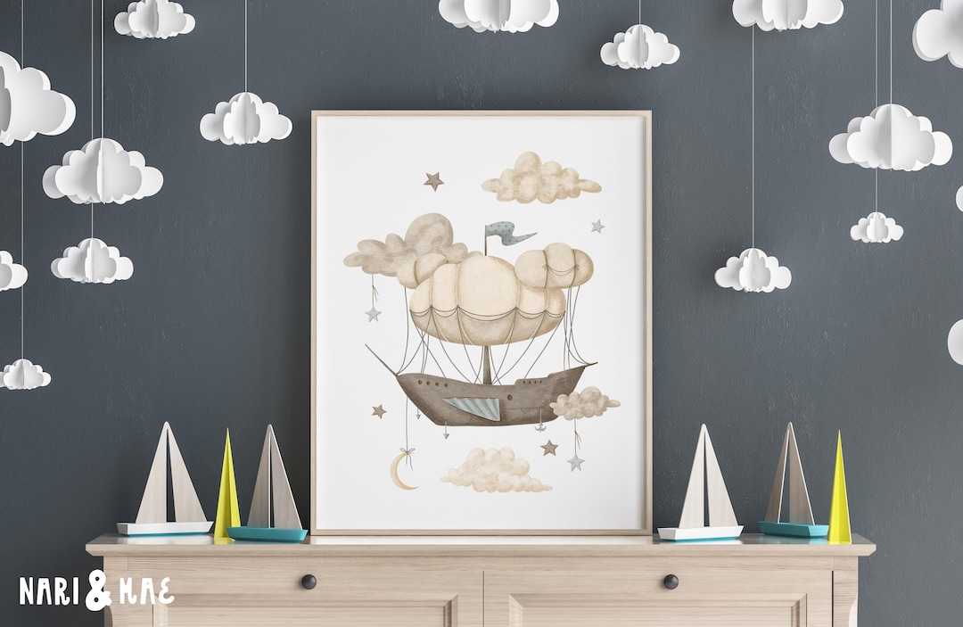 Nautical Nursery Wall Art Nursery Decor Prints Nursery Wall Decor ...