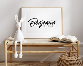 Personalized Baby Name Sign, Nursery Wall Art, Newborn Gift, Name Sign for Nursery, Personalized Gifts, Nursery Decor