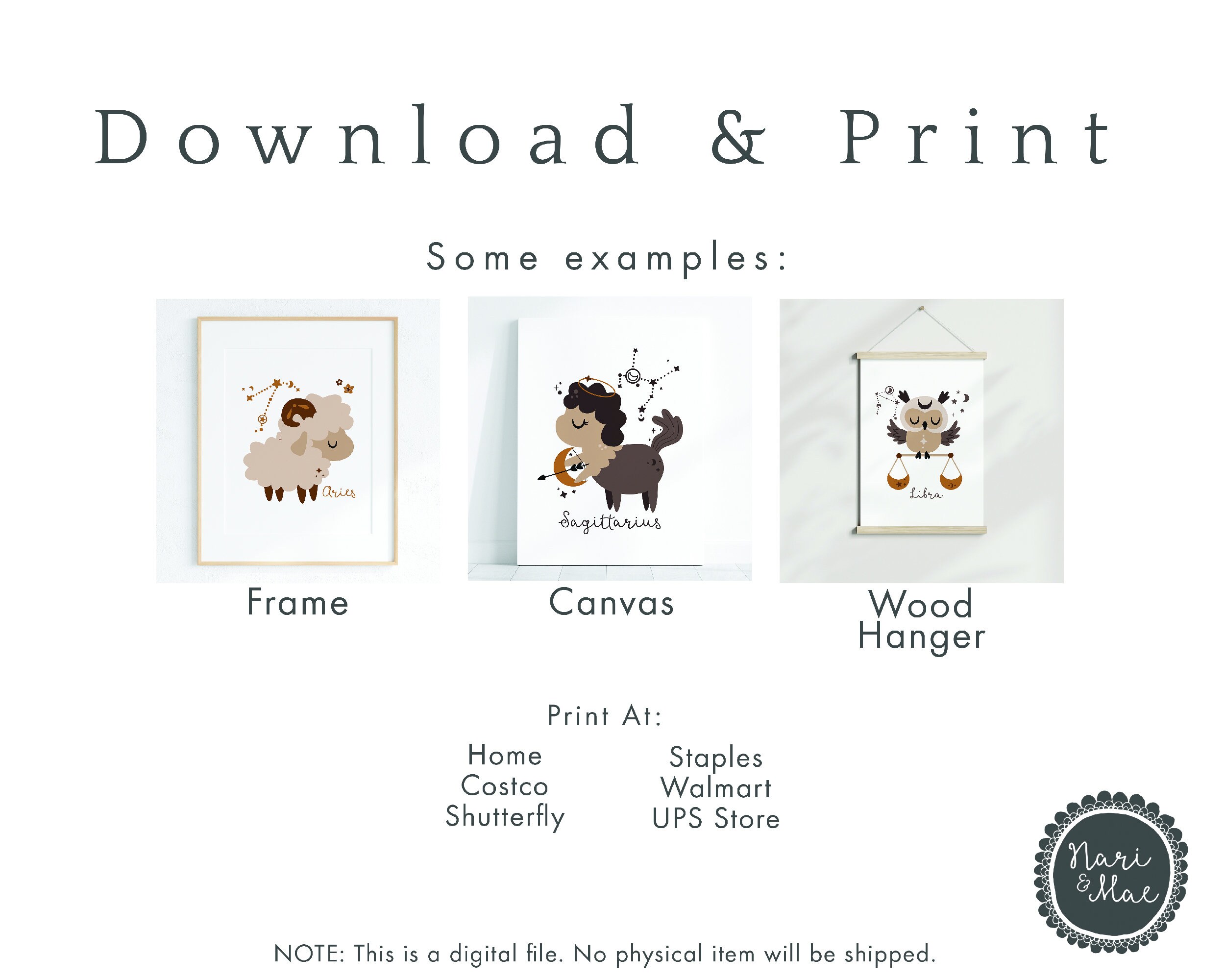 Animal World Map Educational Print Nursery Poster Safari Map Kids Room ...