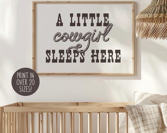 Cowgirl Nursery Print, Western Nursery Art, Cowgirl Wall Art, Nursery Decor, Cowgirl Prints, Cowgirl Room Decor, Country Nursery Art