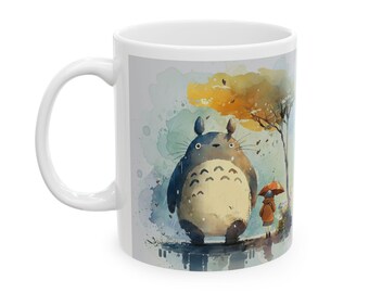 Tasse à café Totoro, art anime, cadeau personnalisable