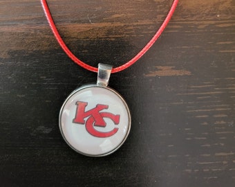 Glass Pendant Sports Necklace